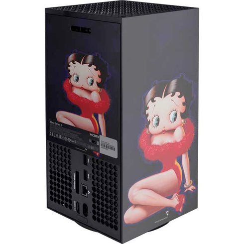 Betty Boop Red Dress XBox Series X Digital Edition Console Skin